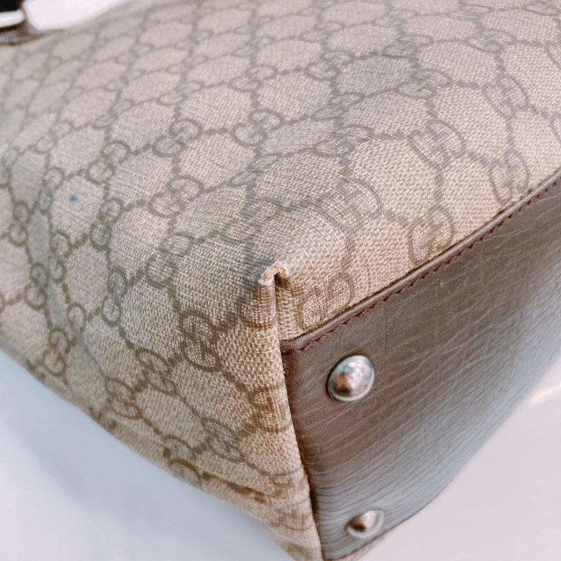 MS0608 Gucci 古馳復古經典花紋手提包包 GG Supreme Vertical Tote Canvas-8