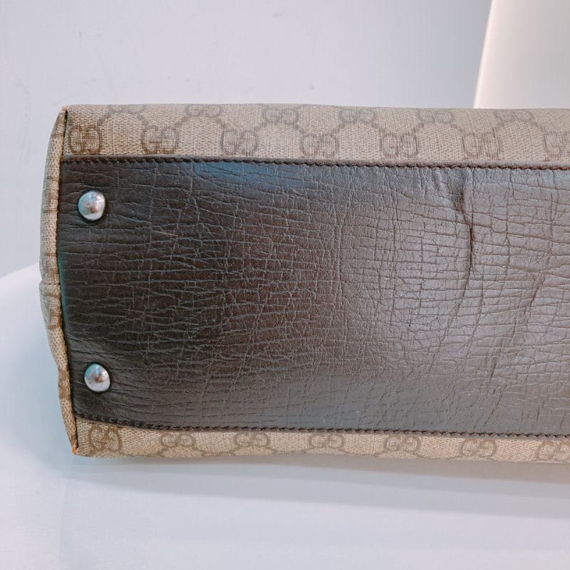 MS0608 Gucci 古馳復古經典花紋手提包包 GG Supreme Vertical Tote Canvas-10