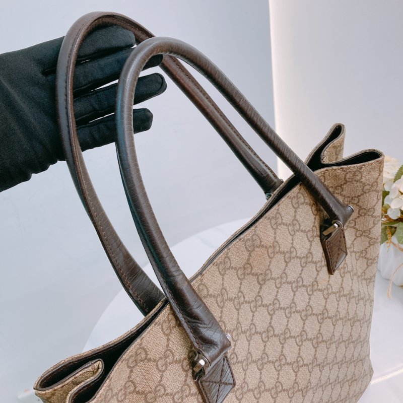 MS0608 Gucci 古馳復古經典花紋手提包包 GG Supreme Vertical Tote Canvas-15