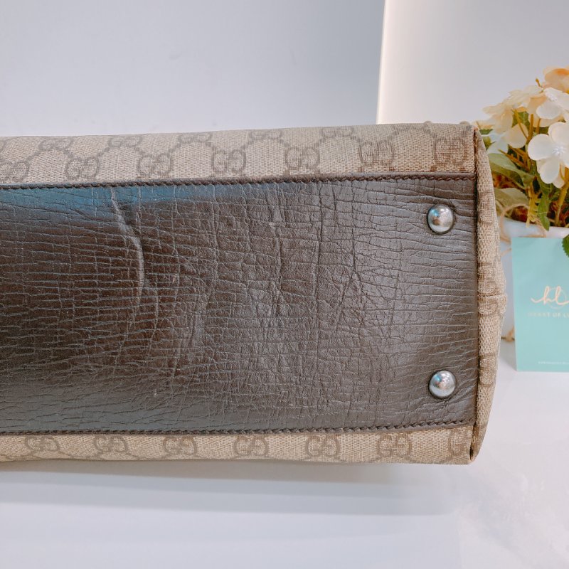 MS0608 Gucci 古馳復古經典花紋手提包包 GG Supreme Vertical Tote Canvas-29