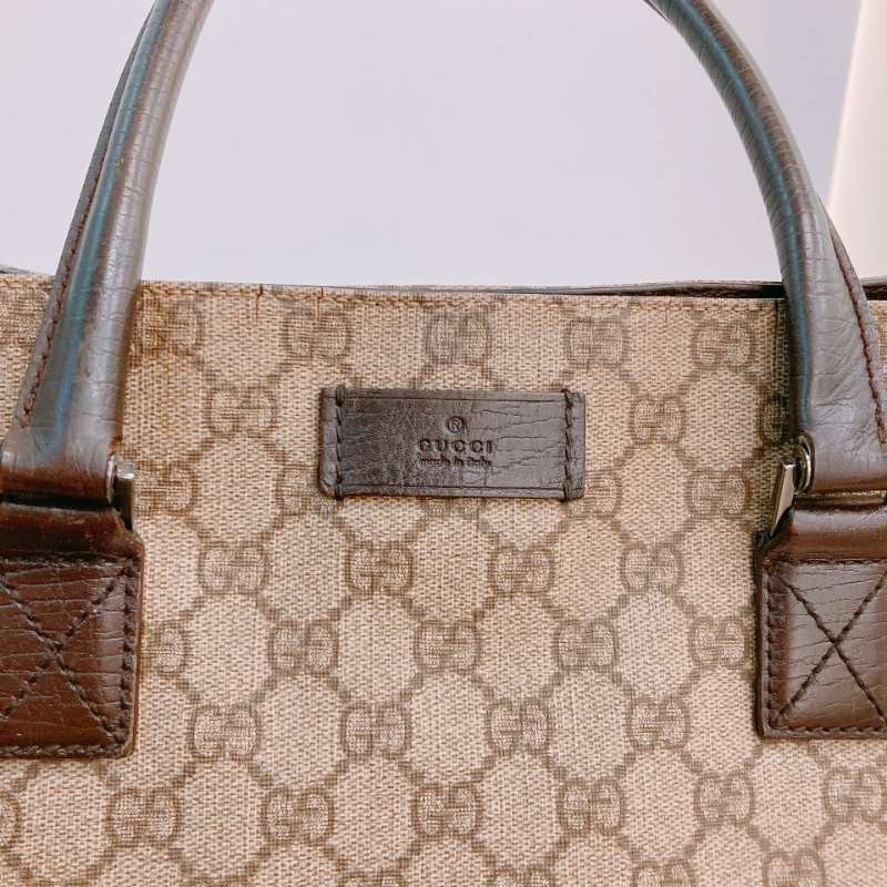 MS0608 Gucci 古馳復古經典花紋手提包包 GG Supreme Vertical Tote Canvas-30
