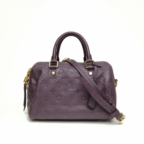 LOUIS VUITTON Speedy25配肩帶紫色牛皮2012