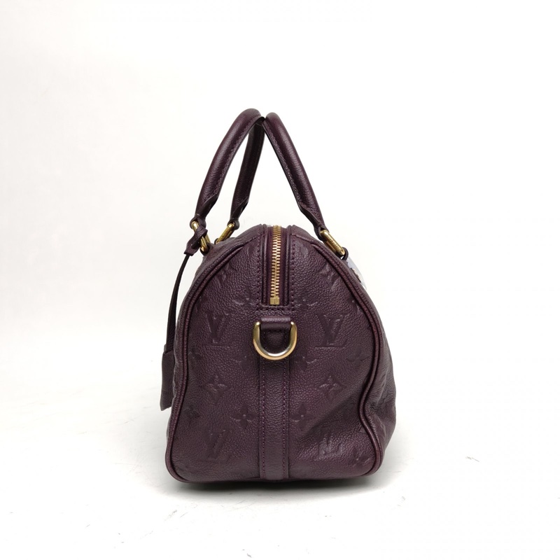 LOUIS VUITTON Speedy25配肩帶紫色牛皮2012-1