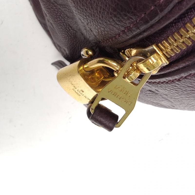 LOUIS VUITTON Speedy25配肩帶紫色牛皮2012-4