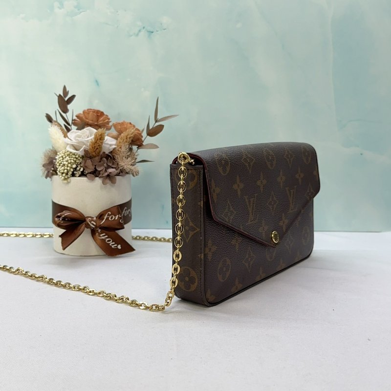 LV 老花三合一鏈帶包-3