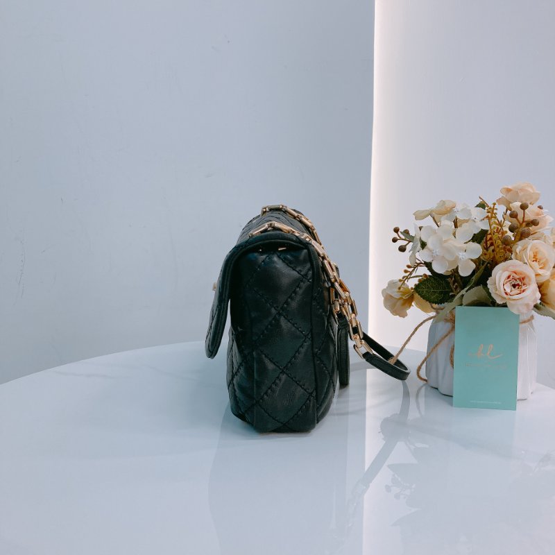 MS0612 Chanel 香奈兒菱格翻蓋式鍊帶包包Wild Stitch Chain Flap Small Calfskin-3