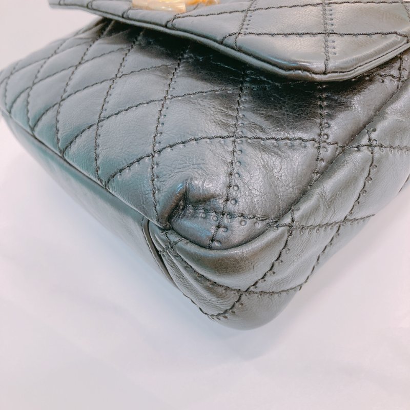 MS0612 Chanel 香奈兒菱格翻蓋式鍊帶包包Wild Stitch Chain Flap Small Calfskin-6