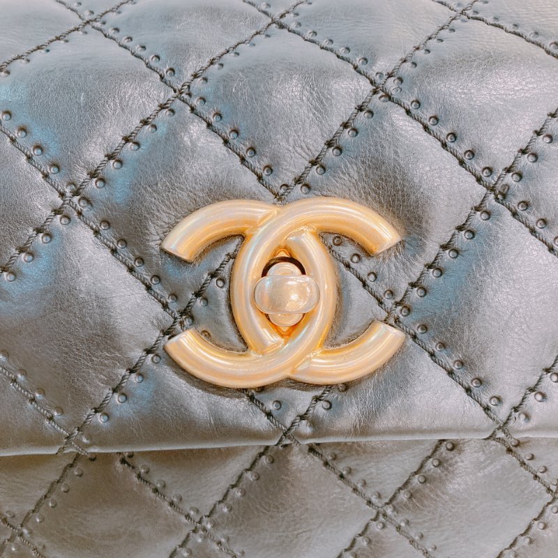 MS0612 Chanel 香奈兒菱格翻蓋式鍊帶包包Wild Stitch Chain Flap Small Calfskin-26
