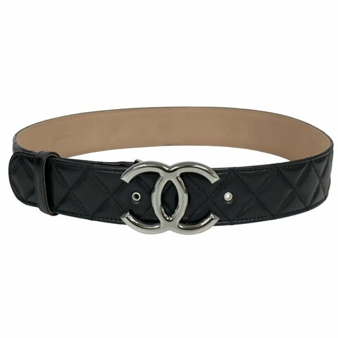 CHANEL CC 菱格紋 腰帶 38mm