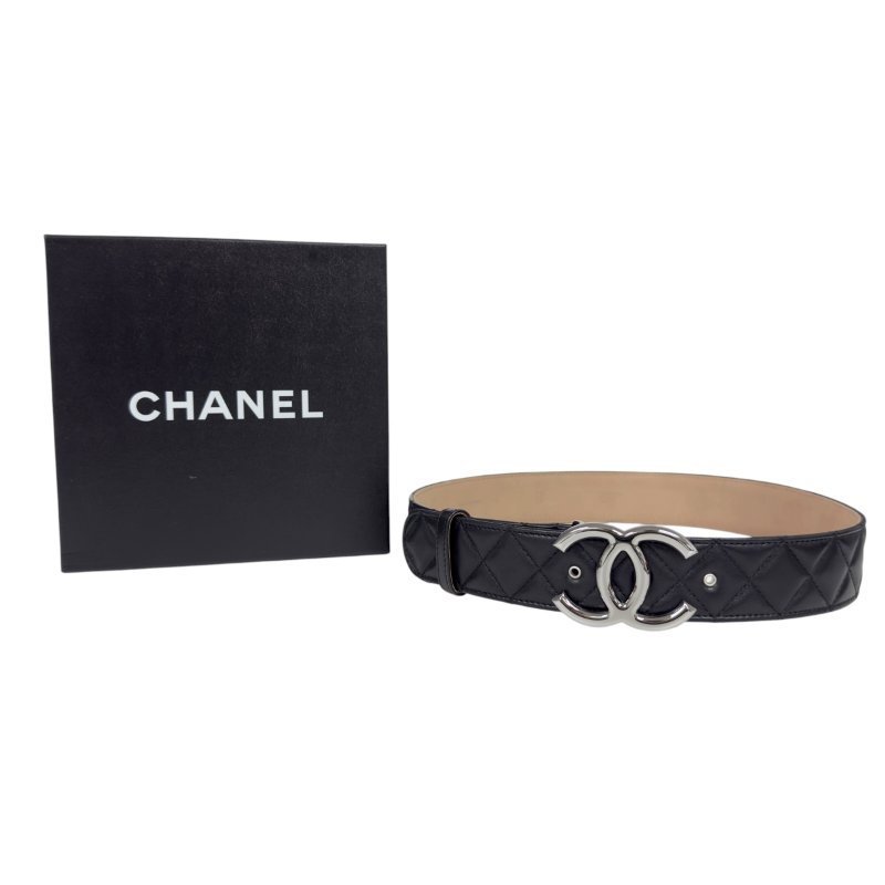 CHANEL CC 菱格紋 腰帶 38mm-1