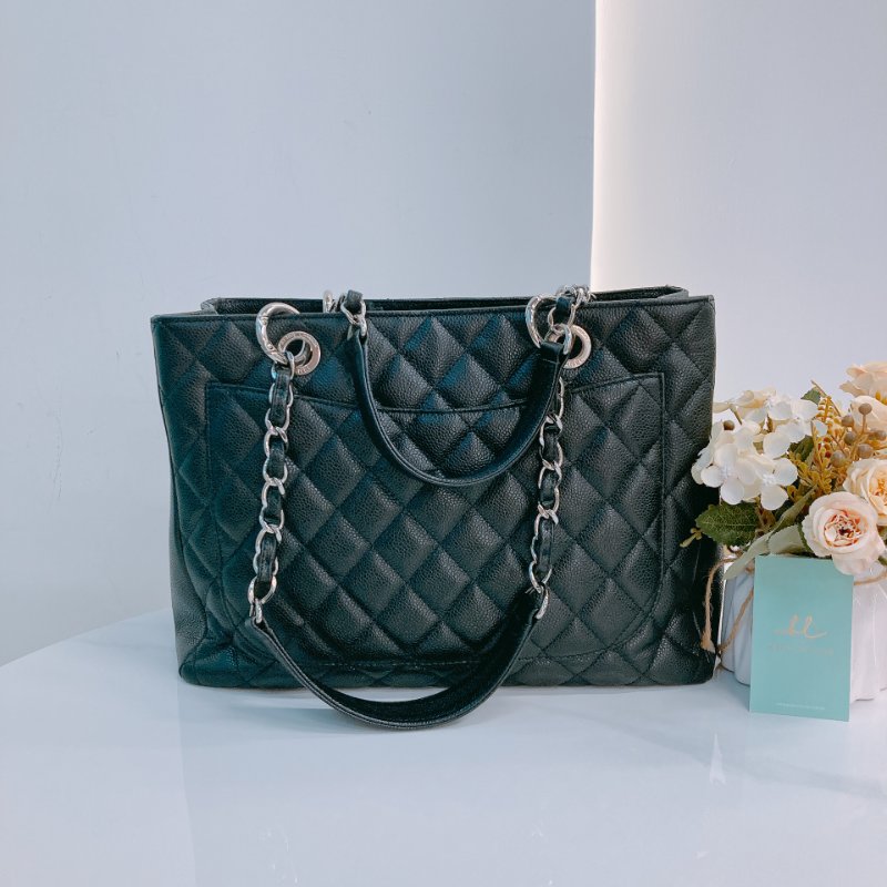 MS0613	Chanel 香奈兒經典購物單肩包包 Grand Shopping Tote GST Grained Calfskin Caviar-1