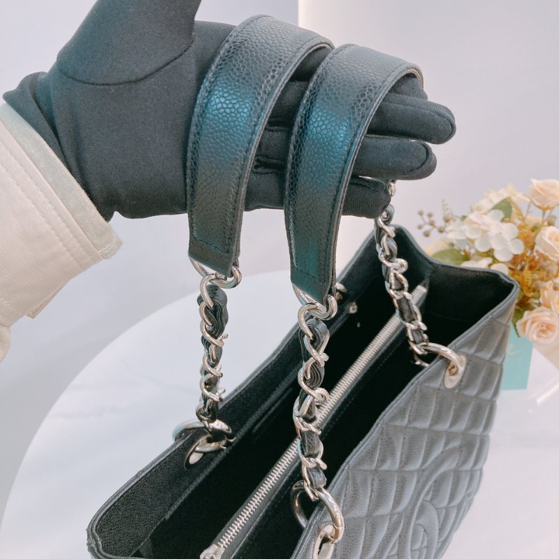 MS0613	Chanel 香奈兒經典購物單肩包包 Grand Shopping Tote GST Grained Calfskin Caviar-10