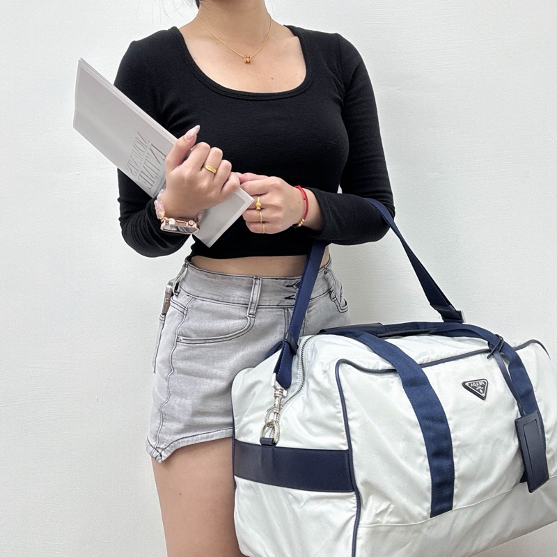 PRADA 經典尼龍旅行包🧳-4