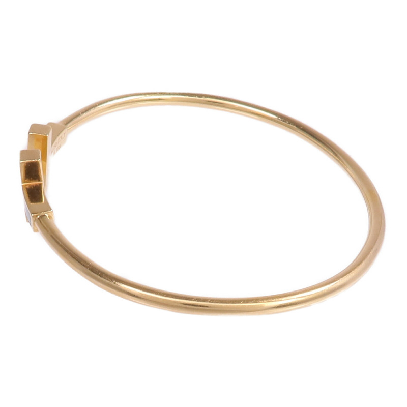 TIFFANY&CO 18K黃金T Wire Diamond綠松石/鑽石手鏈-1