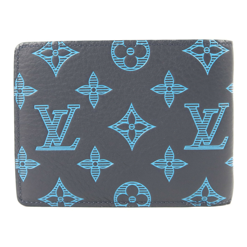 LOUIS VUITTON Monogram Shadow Multiple Bifold Wallet錢包-1