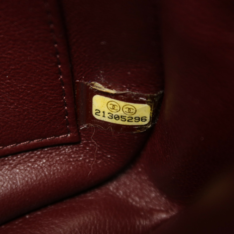 CHANEL 牛皮皮革Chain Shoulder金扣鏈帶肩背袋-6