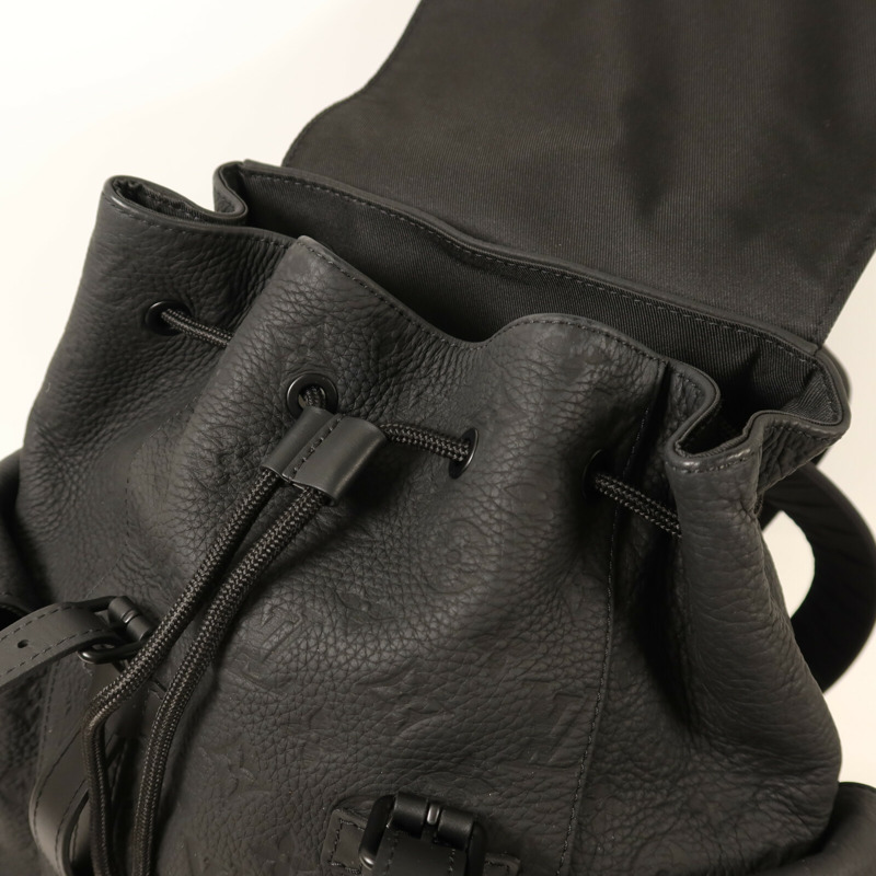 LOUIS VUITTON Monogram Taurillon Christopher PM背包-10
