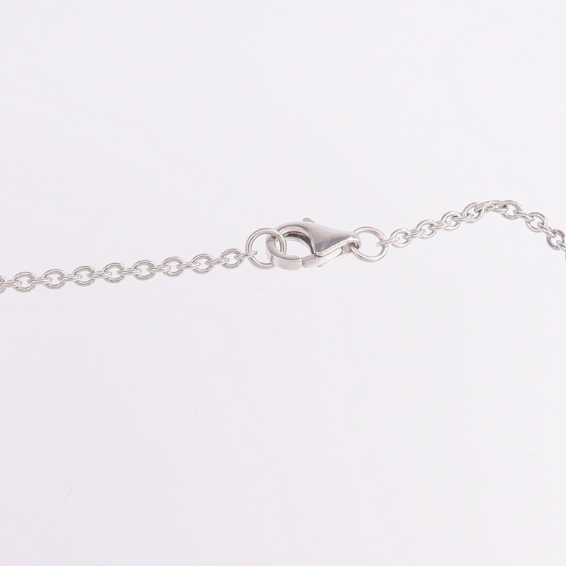 CARTIER 18K白金Love Necklace項鍊-4