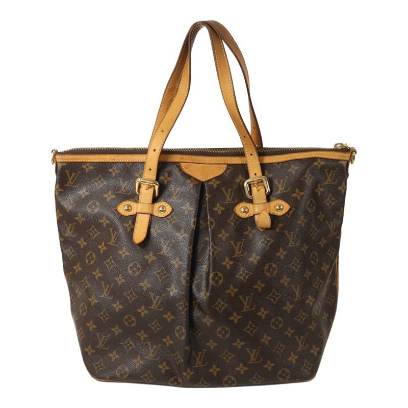 LOUIS VUITTON Monogram Palermo GM金扣手挽肩背兩用袋-1