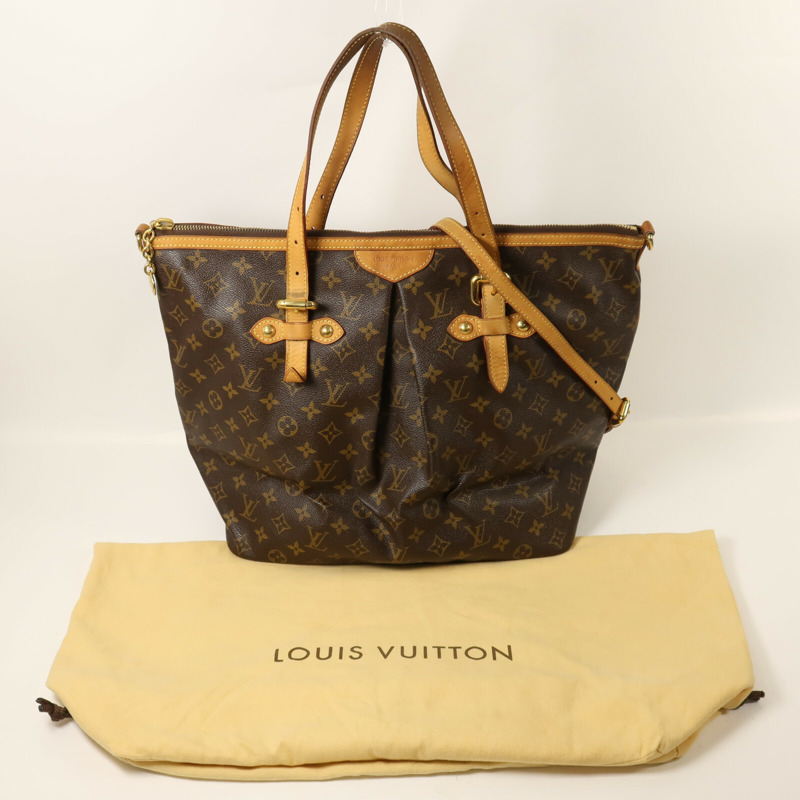 LOUIS VUITTON Monogram Palermo GM金扣手挽肩背兩用袋-8