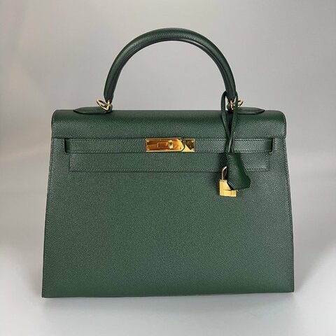 HERMES □R刻 EPSON皮 綠KELLY 32CM 包