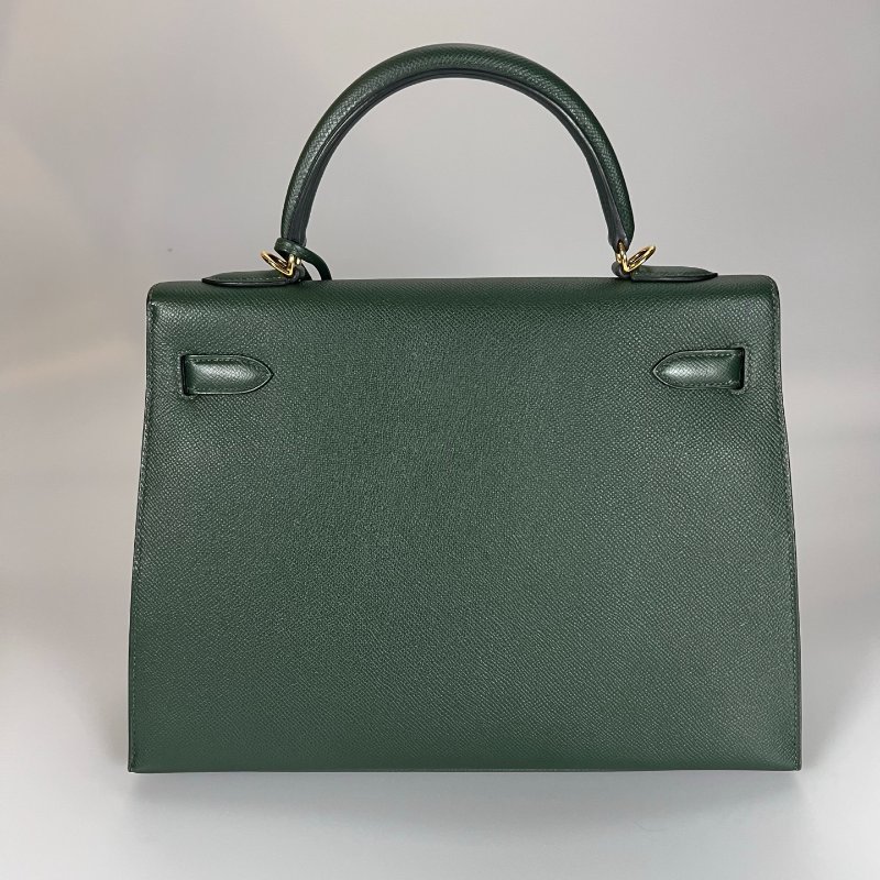 HERMES □R刻 EPSON皮 綠KELLY 32CM 包-1