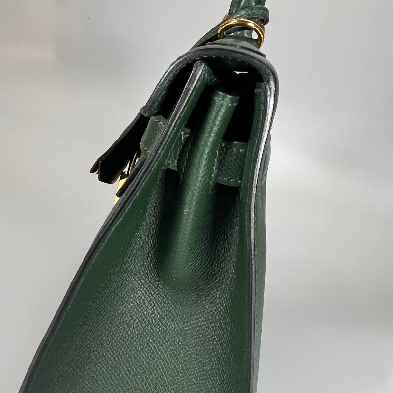 HERMES □R刻 EPSON皮 綠KELLY 32CM 包-7