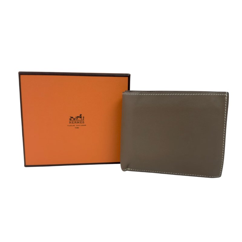 HERMES Citizen Twill Compact 短銀包 框R刻-0