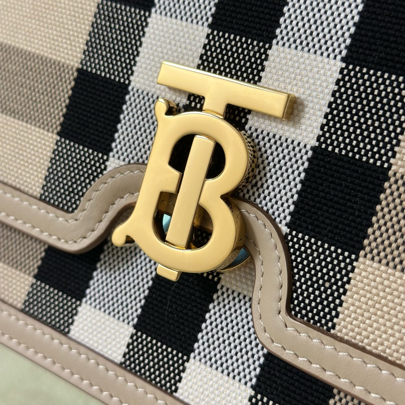 💎Han's house精品服飾💎 Burberry 經典格紋帆布包 側背包-7