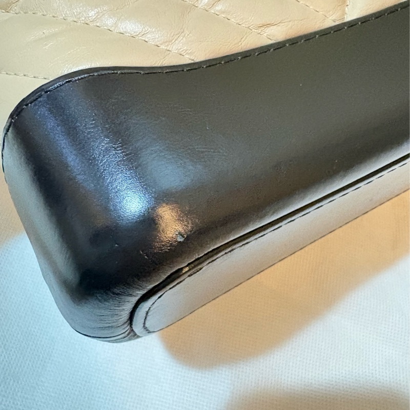 Chanel 流浪包 經典米黑配色 奶茶色小號-9