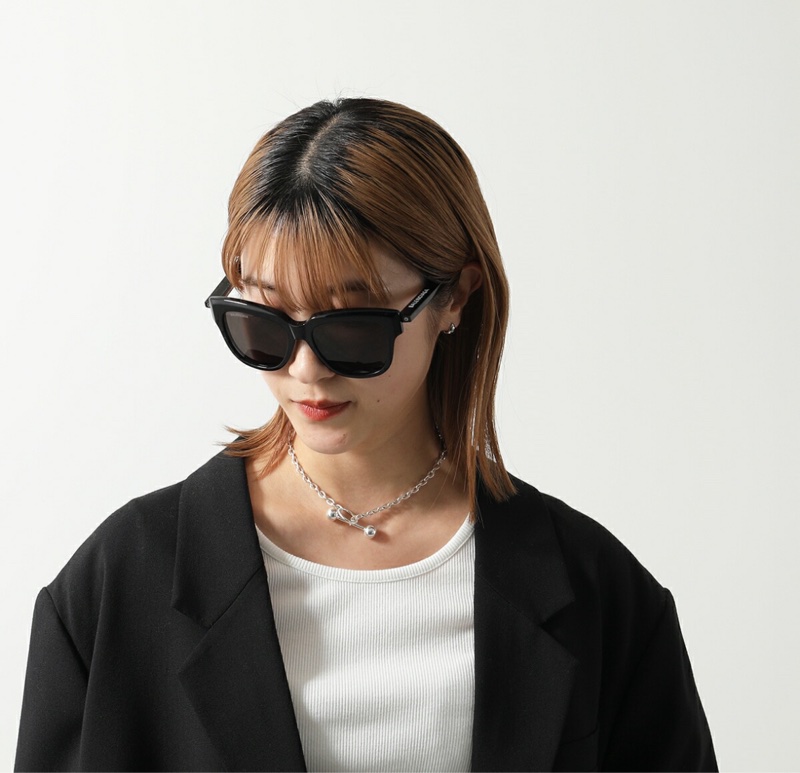 BALENCIAGA  BB0160S 太陽眼鏡  墨鏡BLACK-4