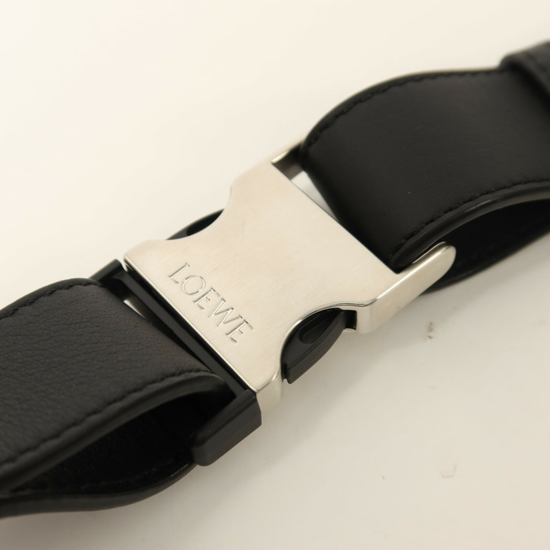 LOEWE 牛皮皮革Small Puzzle BumBag銀扣腰包-9