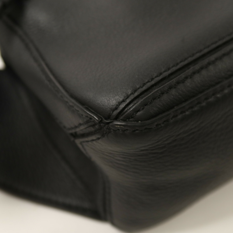 LOEWE 牛皮皮革Small Puzzle BumBag銀扣腰包-11