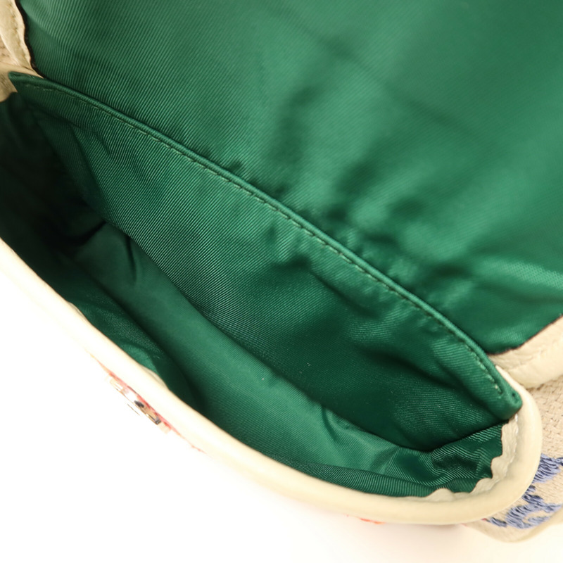 GUCCI 帆布Rucksack銀扣背包-5