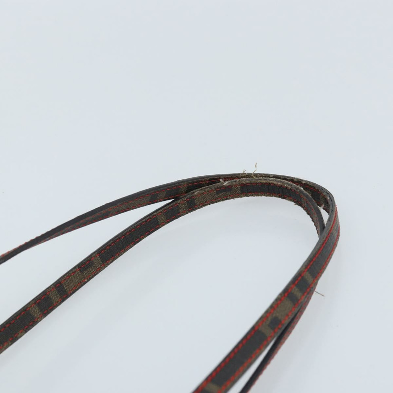 【日本直送】FENDI Zucca 帆布手提包黑棕色正品 YKZ029A-7