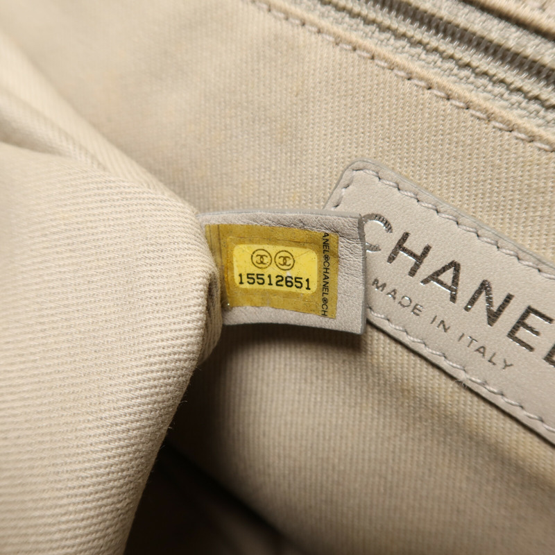 CHANEL 牛皮皮革Chain Shoulder銀扣鏈帶肩背袋-7