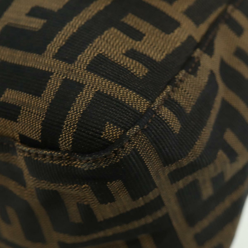 【日本直送】FENDI Zucca帆布Mamma Baguette單肩包 棕色/黑色 正品 YKZ037SAV-15