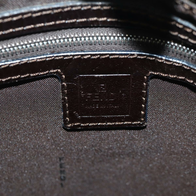 【日本直送】FENDI Zucca帆布Mamma Baguette單肩包 棕色/黑色 正品 YKZ037SAV-20
