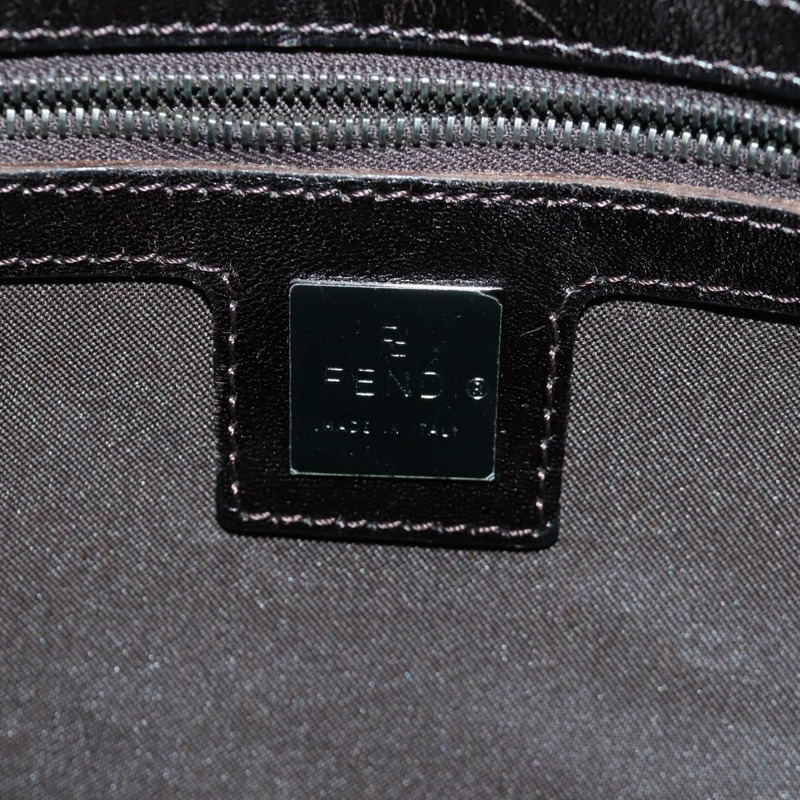 【日本直送】FENDI Zucchino帆布Mamma水桶手袋 米色 銀色 正品 am11099V-20