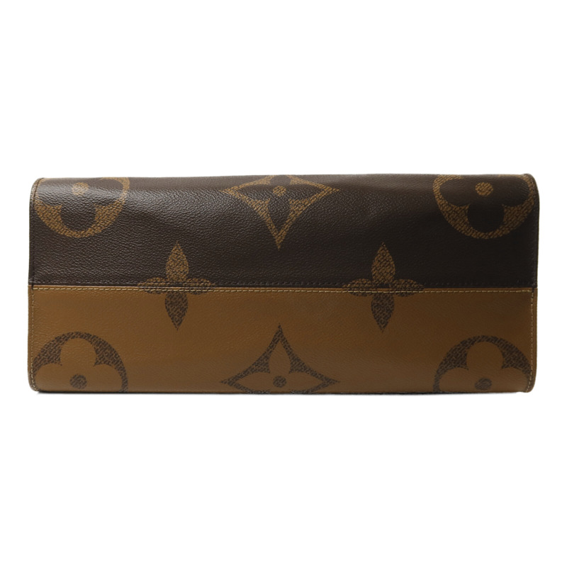 LOUIS VUITTON Monogram Giant/Monogram Reverse On The Go MM金扣手挽肩背兩用袋-3