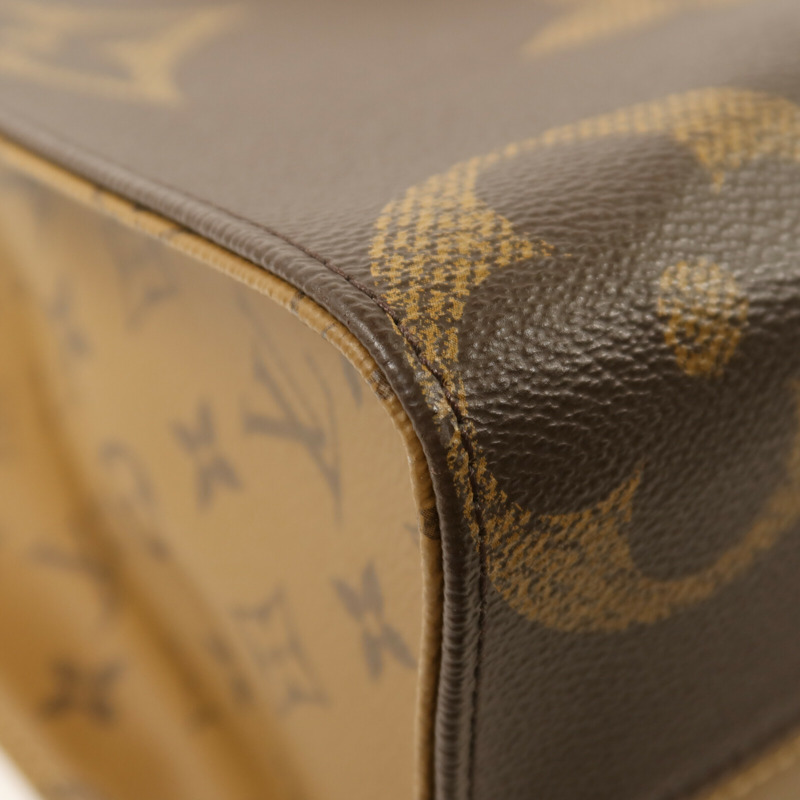 LOUIS VUITTON Monogram Giant/Monogram Reverse On The Go MM金扣手挽肩背兩用袋-10