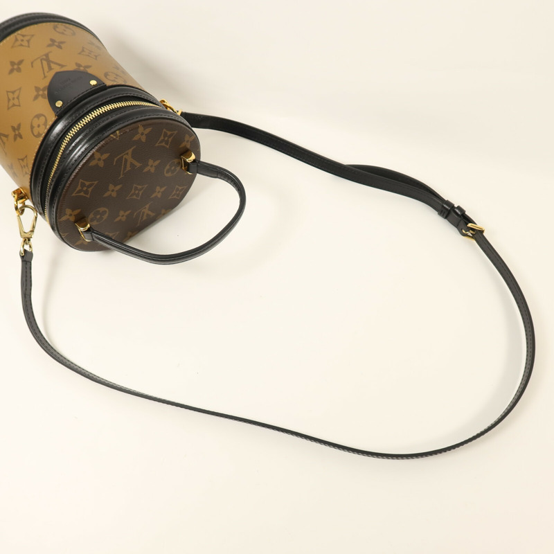 LOUIS VUITTON Monogram Reverse Cannes金扣手挽肩背兩用袋-6