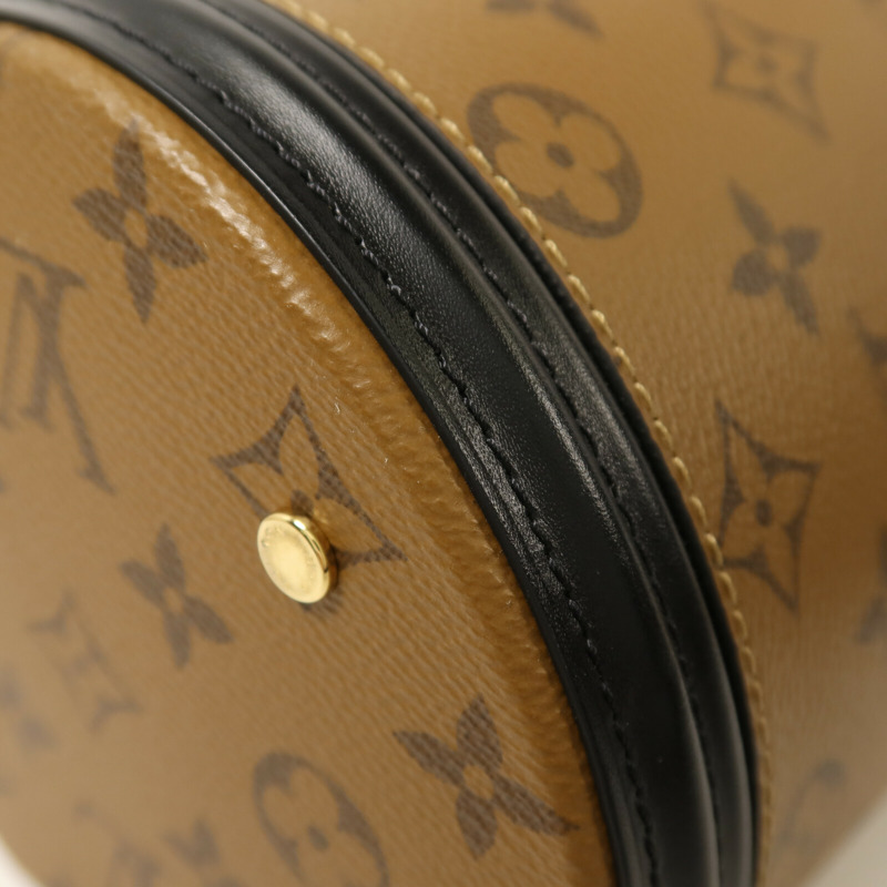 LOUIS VUITTON Monogram Reverse Cannes金扣手挽肩背兩用袋-9