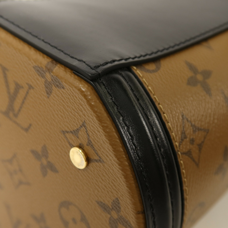 LOUIS VUITTON Monogram Reverse Cannes金扣手挽肩背兩用袋-11
