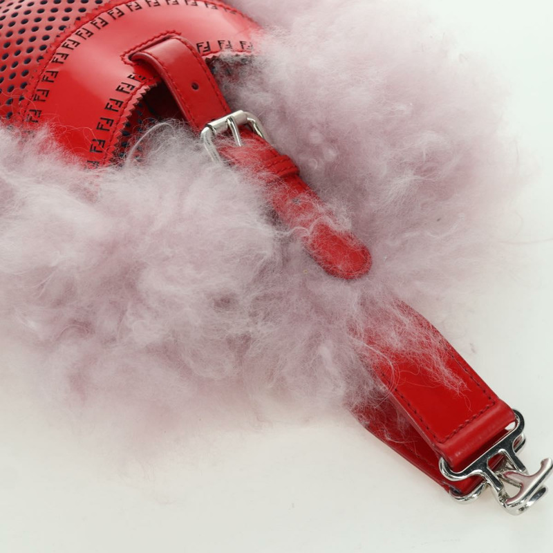 【日本直送】FENDI 手提包 粉紅色銀色毛絨 正品 AMZ103V-5