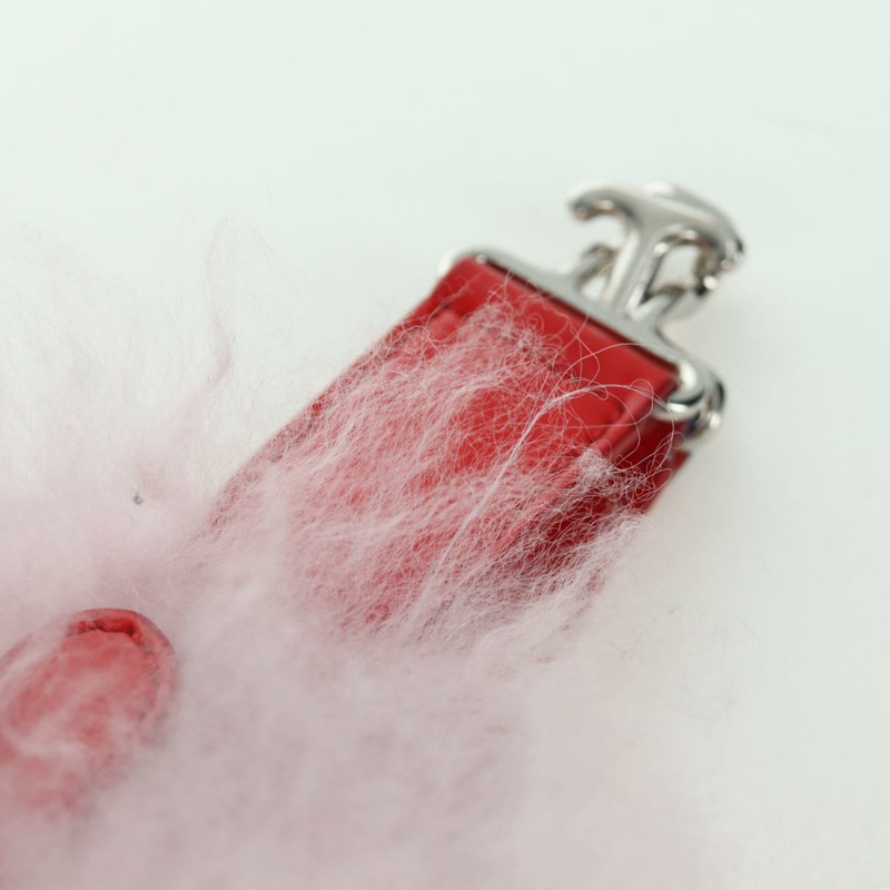 【日本直送】FENDI 手提包 粉紅色銀色毛絨 正品 AMZ103V-7