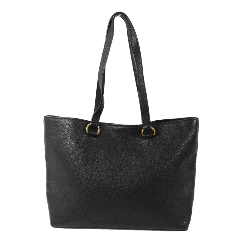 PRADA 牛皮皮革Shoulder Tote金扣肩背袋-1