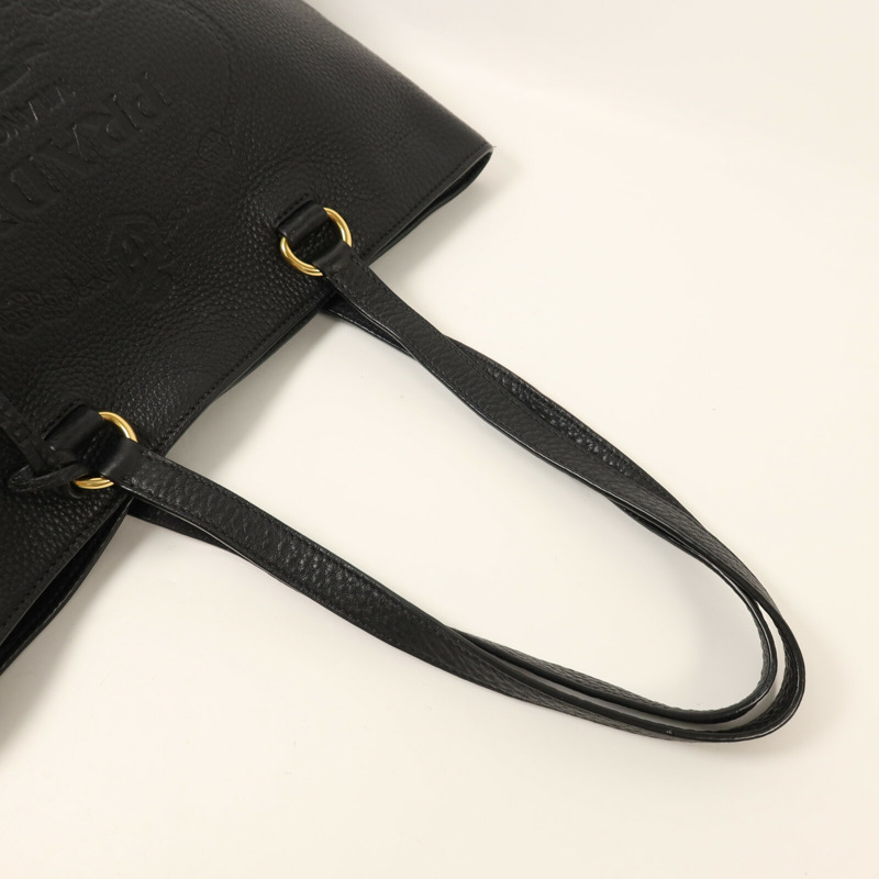 PRADA 牛皮皮革Shoulder Tote金扣肩背袋-7