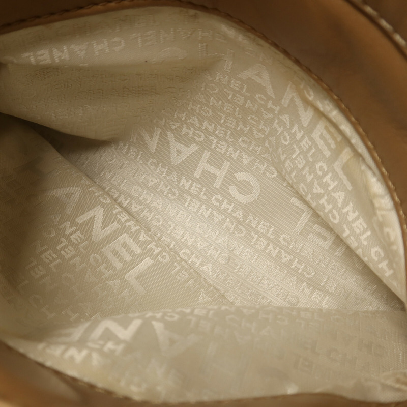 CHANEL 羊皮皮革Chain Shoulder銀扣鏈帶肩背袋-18