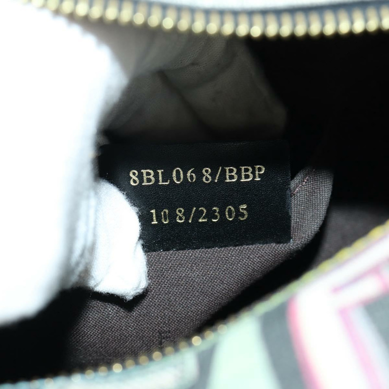 【日本直送】FENDI Zucca帆布手提包 黑色金色 正品 AMZ529SAM-10